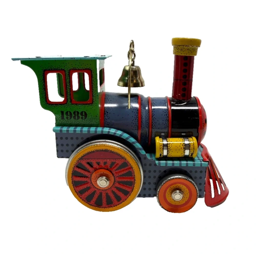 Hallmark 1989 Keepsake Tin Locomotive Ornament 8th Final in Series EUC
